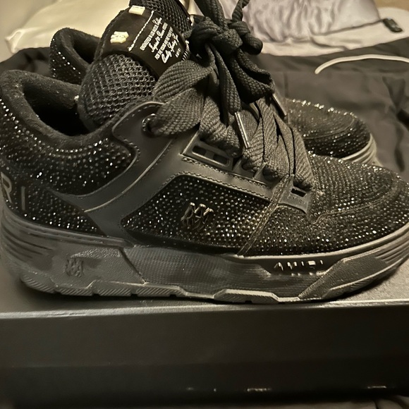 AMIRI Black Sparkle Sneakers - Picture 3 of 6